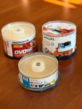 Lot of Recordable Discs, DVD and CD picture