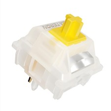 GATERON Milky Yellow Pro V3 Keyboard Switches, Pre-lubed Linear 5 pin - 72PCS picture