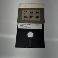 Vintage Commodore 64 CompuServe VIDTEX Software 5.25” Floppy Disk 1983 picture