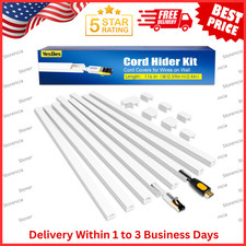 116In Cord Hider Kit, Cord Covers for Wires on Wall, Cord Hider for Wall Mount T picture