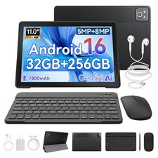 2026 Android 16 Tablet 11 Inch 32GB RAM 256GB ROM 7800mAh WiFi 6 5-Core IPS LCD picture