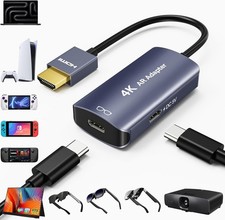 Cable Hdmi Macho A Usb-c Hembra Adaptador Con Cable De Alimentacion Usb C, Un... picture