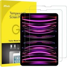 JETech Tempered Glass Screen Protector iPad Pro 11 1st to 4th Gen iPad Air 4 5 picture