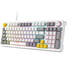 Mechanical Keyboard 96 Keys Full Size with LED Colorful Backlit USB Wired picture