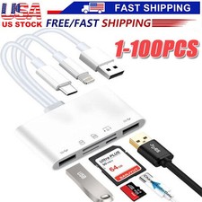 5in1 Memory Card Reader USB 3.0 OTG Adapter SD Card Reader For i Phone/i Pad LOT picture