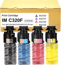 M C320 IM C320F Toner Cartridge for Ricoh 842726-842729 Series Printers 4-Pack picture