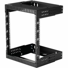StarTech.com 2-Post 12U Heavy-Duty Wall Mount Network Rack, 19