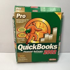 Intuit QuickBooks Pro 2002 Financial Software for Windows PC Vintage - Read picture