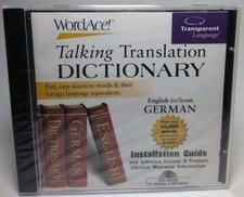Word Ace Talking Dictionary English/German CD ROM WIN/MAC Brand New B705 picture