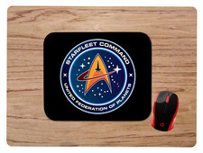 STAR TREK STARFLEET COMMAND CUSTOM MOUSE PAD HOME OFFICE GIFT NON-SLIP NEOPRENE picture