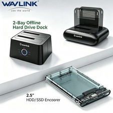 Wavlink External Hard Drive SSD HDD Enclosure Reader Clone USB3.0 to SATA 16TB picture