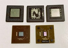 5 PC Used Intel Celeron Pentium III CPU Vintage Processor Late 1990s Early 2000s picture