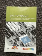 ASUS P/I-P55TP4XE Original Manual 1995 Pentium Motherboard Retro PC Vintage picture