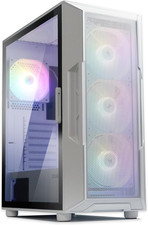 I3 Neo ATX Mid-Tower RGB Gaming PC Desktop Computer Case, White picture