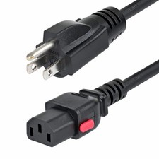 StarTech 3FT-LC10A-POWERCORD 3ft Computer Power Cord, NEMA 5-15P to Locking C13 picture