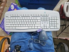 Used iTouch Logitech Cordless Keyboard w/ Palm Rest and Cordless Mouse picture