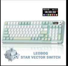 Solakaka A99 Pro Wireless Mechanical Keyboard Tri-Mode RGB Mint Green picture