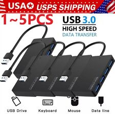 4 Port USB 3.0 Hub Cable  Power Adapter Splitter Multiple Extender for Laptop picture