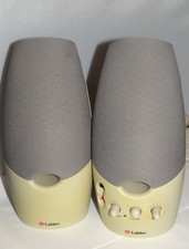 Pair of Labtec Wired computer speakers Labtec LCS-1060 Tested & Working picture