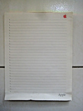 Vintage Apple Computer Desk Writing Pad. Employee Only. Red Apple Logo. picture