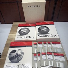 Novell Word Perfect Perfect Office Processor V 6.1 For Windows 3.5 floppy disks picture