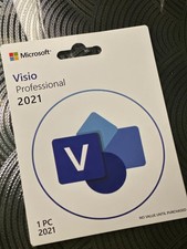 Microsoft Visio Professional 2021 1 PC Lifetime Product Key Card picture