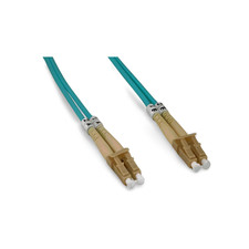 3.3ft 10Gb Duplex MultiMode 50 125 O4 Fiber Optic Patch Cable LC LC - Aqua picture