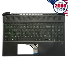 New HP Pavilion 15-EC 15Z-EC Palmrest Upper Case Backlit Keyboard L72598-001 US picture