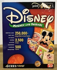 Disney Mickey And Friends Print Artist Designer 2001 PC Sierra Home picture