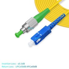 5Pcs 1m 2m 3m 5m FC/APC to SC/UPC Single Mode OS2 Simplex Fiber Optic Patch Cord picture