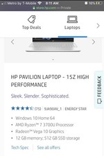 Hp Laptop Pavilion 15Z High Performance picture