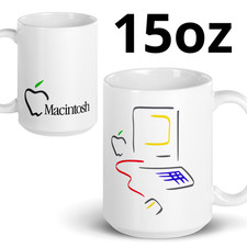 Vintage Apple Macintosh Retro Computer - Ceramic Mug 15 oz picture