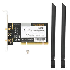 PCI Desktop Adapter 300Mbps 802.11b G N Wireless WiFi Network Card 2 Antenna  picture