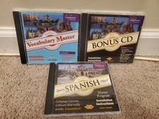 Lot of 3 Transparent Language Software: Spanish Now Version 7, Vocab Master picture