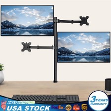 Quad Monitor Desk Mount Adjustable Clamp Stand Heavy Duty 4 Screens up to 27