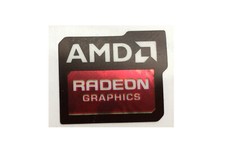 1 pcs Sticker for AMD Radeon Graphics Skylake Logo Decal Badge 16.5mm x 19.5mm  picture