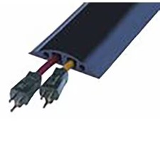 Checkers Cable Protector, 1-1/8 in H, 5 ft L, 5-3/4 in W, 2 Channel, Rubber, picture