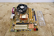ASUS PSKPL-CM MOTHERBOARD + 2.50 GHz DUAL-CORE SLB9T CPU + H/S/FAN +IO picture