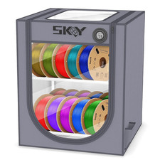 3D Printer Filament Storage Box with Thermo-Hygrometer - 2 Tiers Metal Filament picture