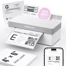 Label Printer Bundle RP425 High-Resolution Thermal With 500 Shipping Labels 4 X6 picture
