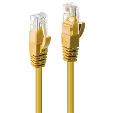 LINDY 2m Cat.6 U/UTP Network Cable, Yellow 2m Yellow picture