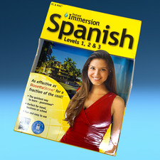 NEW Instant Immersion Spanish Levels 1 2 3 PC Mac 9 Disc Language Course Sealed picture