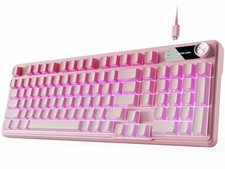 98Key Wired RGB Gaming Keyboard with Display and Knob picture
