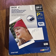 Sony SVM-F120P Color Print Pack DPP-F 4X6 120 Photo Sheets 2 Ink Cartridges picture