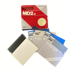 Maxell Mini-Floppy Disk MD2-D by Fuji Film, Vintage Computer Media, Open Box picture