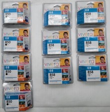 Lot of10 HP Vivera 850/858 Inkjet print Cartridge X4B(C9362zz) X6color3(C9369zz) picture