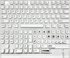 Minimal White KOA Profile Keycaps Set,135 Keys PBT Sublimation Custom Keycaps... picture