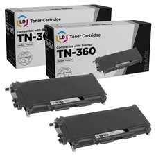 Compatible Toner Cartridge for Brother TN-360 High Yield (Black, 2-Pack) picture
