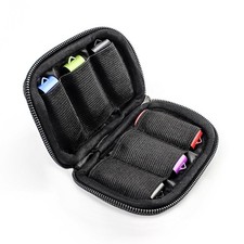 WesData Flash Drive Case - USB Holder, Storage Bag for Thumb 6 Slots, Black picture
