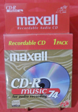 NEW - MAXWELL - CD-R - RECORDABLE CD FOR AUDIO - 74 MINUTES - 1 PACK picture
